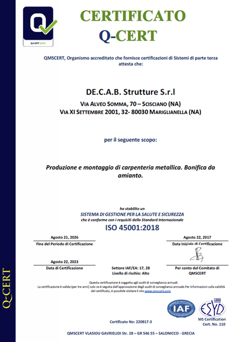 DE.C.A.B. Strutture Srl